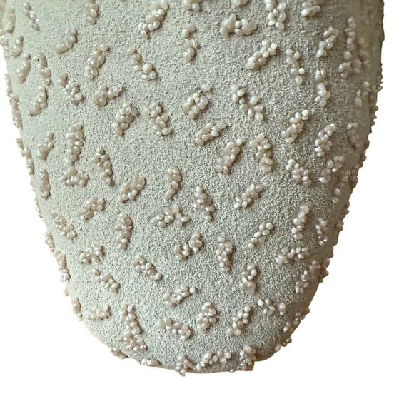 Talbots Beaded Flat Shoe Cream White Size 10M Wedding Mature Mother Bride Formal - Picture 5 of 10
